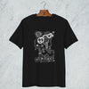 PIG DOODLE BLACK ORGANIC COTTON T_SHIRT