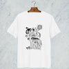 UNICORN DOODLE WHITE ORGANIC COTTON T_SHIRT