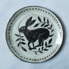 Rabbit plate with leaves