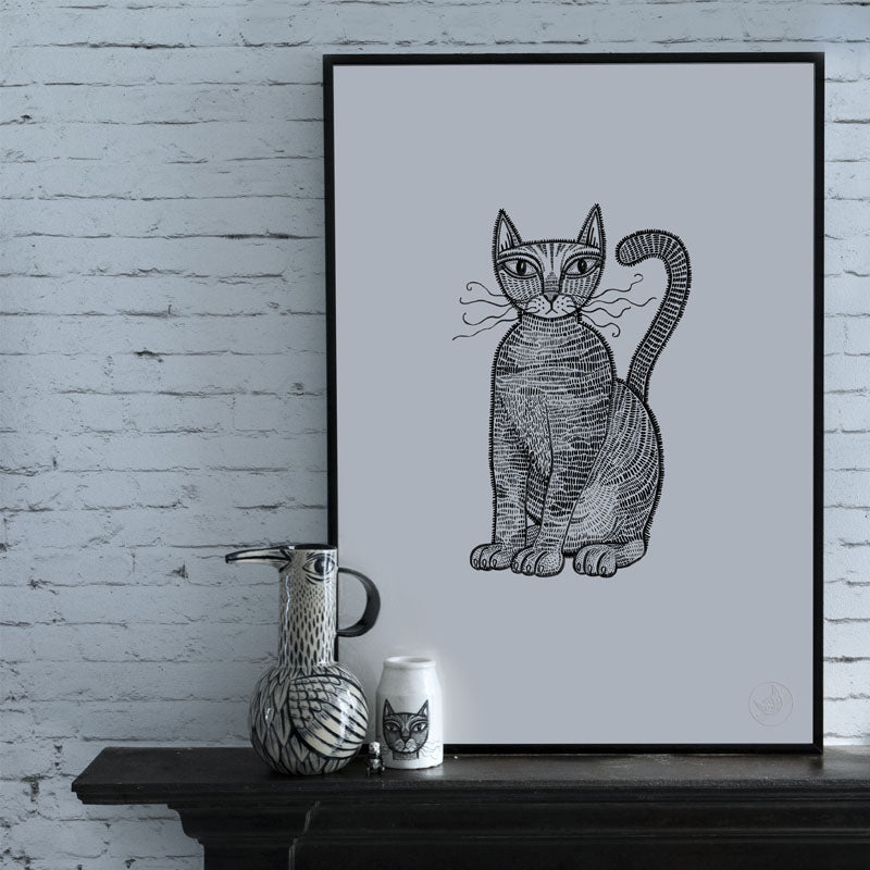Cat Limited Edition Screen Print #1