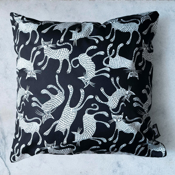 Cat Print Cushion Cover