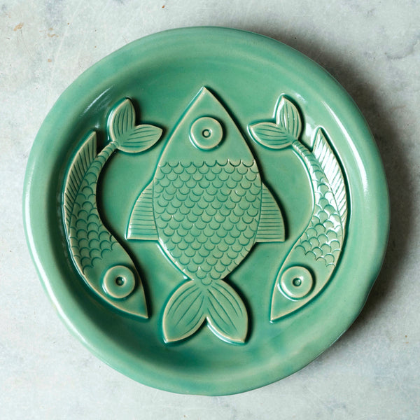 Green 3 Fish Plate