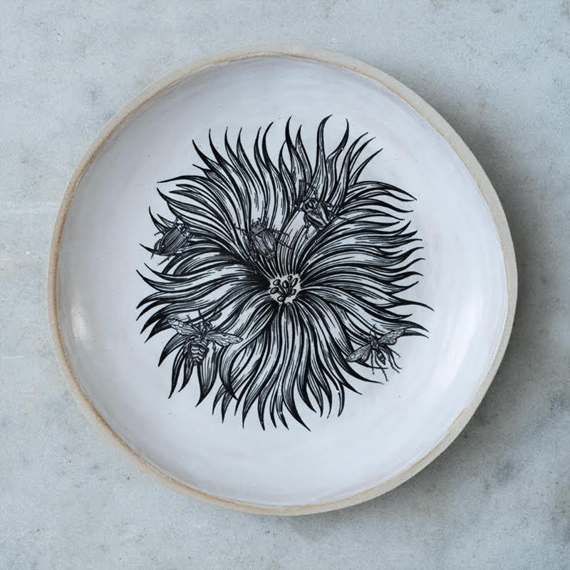 Flower Insect Plate